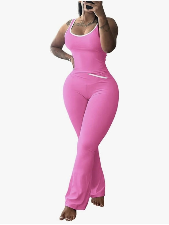 Elainone Pants - NWOT Elainone Pink 2 Piece Athletic Outfit - XL